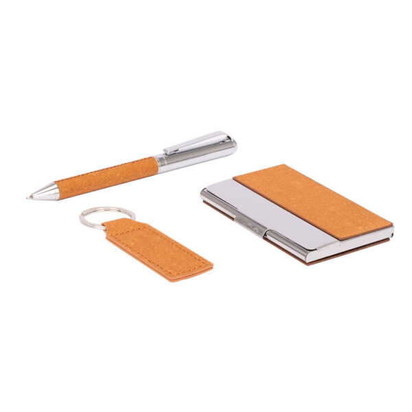 Set TORAJA: Bolígrafo, Llavero y Porta tarjetas - Lápices Personalizados | MerchLAB