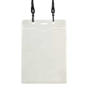 Porta-Credencial con Colgador Negro
