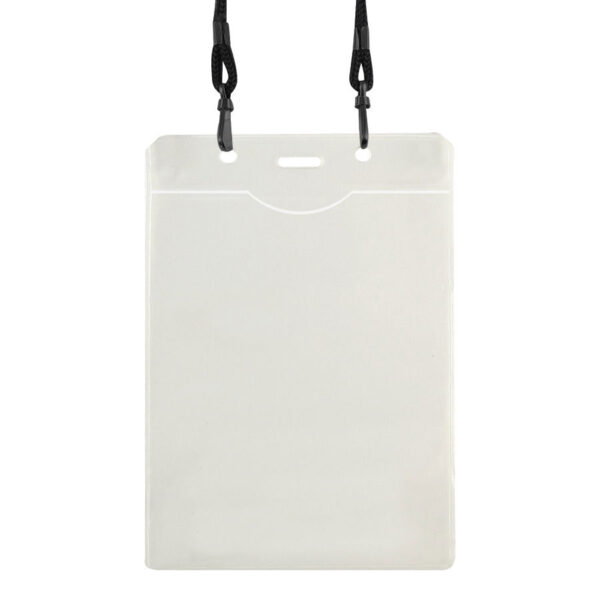 Porta-Credencial con Colgador Negro - Lanyards e Identificación | MerchLAB