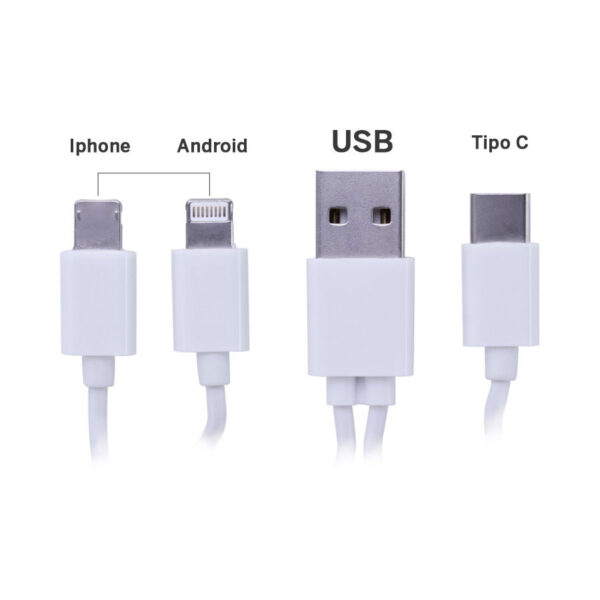 Connect Multicargador 4-en-1, vista 2 - Tecnología y Electrónicos | MerchLAB