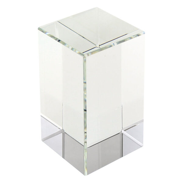 Trofeo Galvano Bloque Cristal Solid, detalle - Galvano Corporativo | MerchLAB