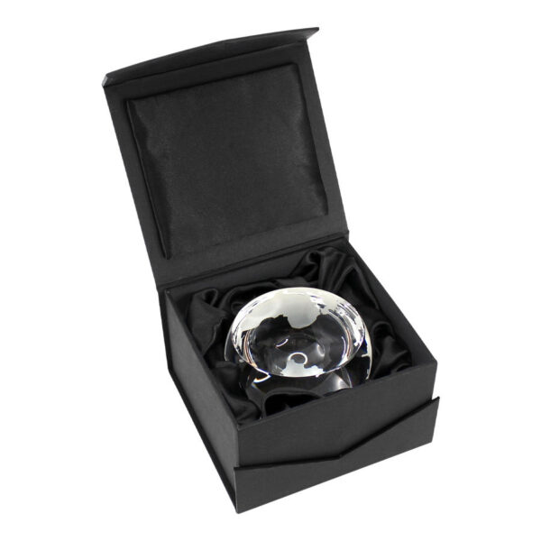 Trofeo Galvano Cristal Planet, detalle - Galvano Corporativo | MerchLAB