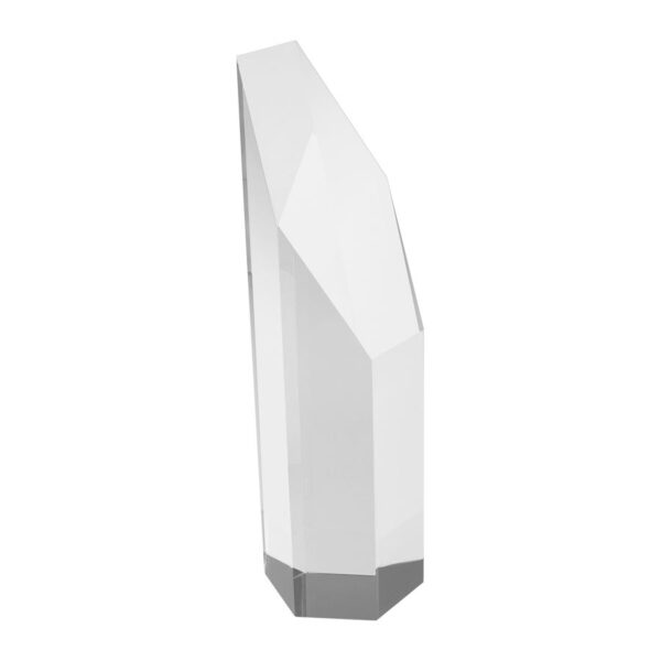 Trofeo Galvano Cristal Hexagon, detalle - Galvano Corporativo | MerchLAB