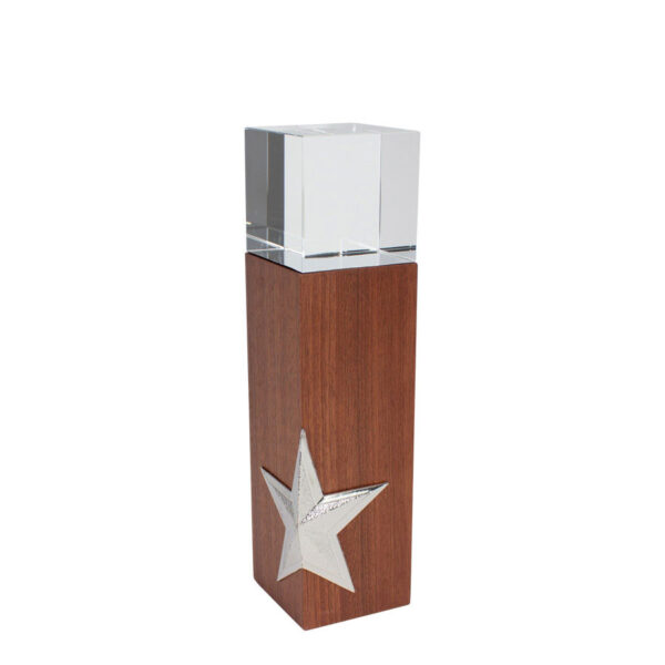 Trofeo de Madera y Cristal "Silver Star", foto 4 - Galvanos y premios | MerchLAB