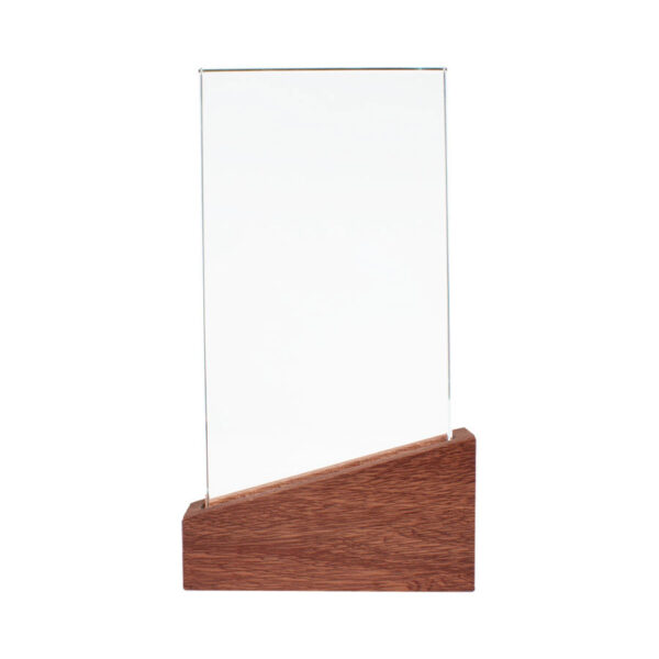 Trofeo Galvano de Madera y Cristal "Lido", vista 2 - Galvano Corporativo | MerchLAB