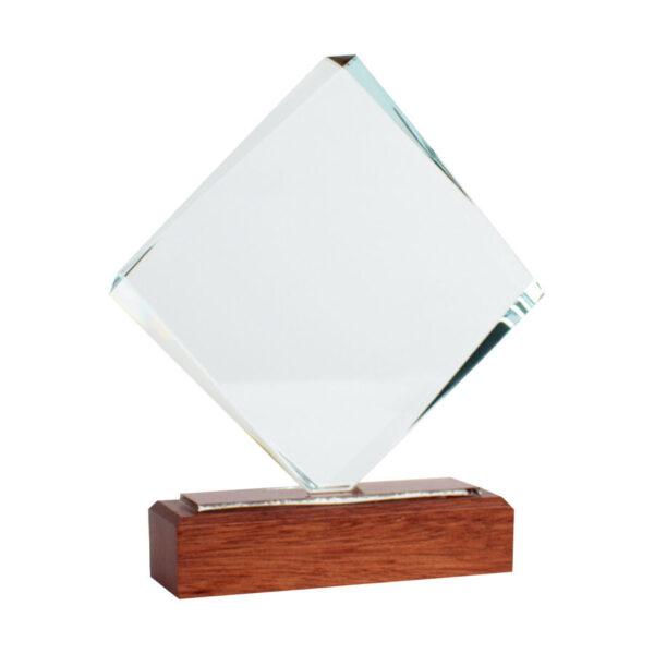 Trofeo Galvano de Madera y Cristal "Fischer", vista 2 - Galvano Corporativo | MerchLAB