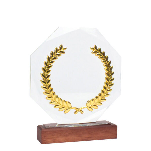 Trofeo Galvano de Madera, Cristal y Acero "Phelps" - Imagen 5