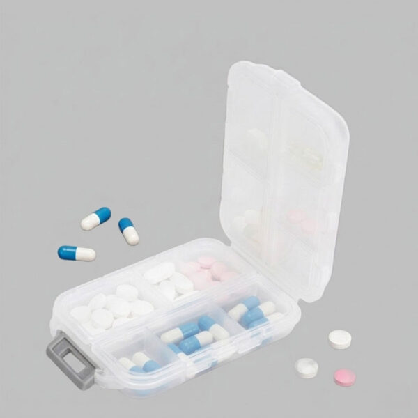 Pastillero Plástico 10 compartimentos "DOCTOR", detalle - Pastilleros | MerchLAB