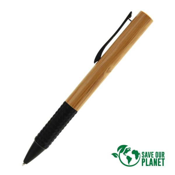 Bolígrafo Ejecutivo Bamboo, detalle - Bolígrafos Ecológicos | MerchLAB