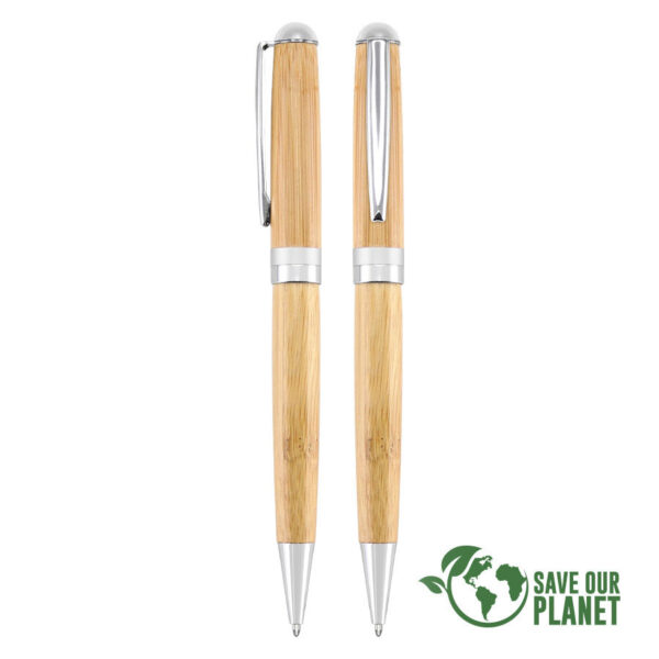 Bolígrafo Bamboo Enviro, vista 2 - Bolígrafos Ecológicos | MerchLAB