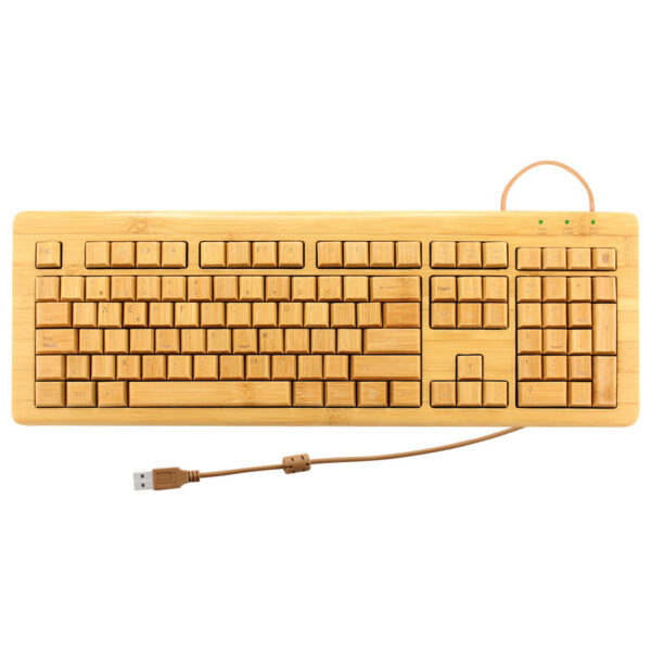 Teclado de Bamboo, vista 2 - Regalos Ecológicos | MerchLAB