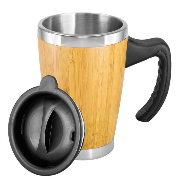 Mug de Bamboo con Asa Plástica 400cc - Tazones, Termos y Mugs | MerchLAB