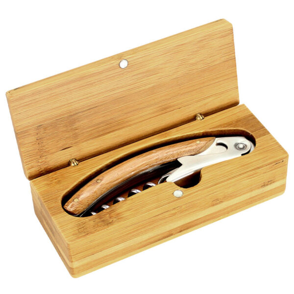 Multiherramienta Vino de Bamboo, detalle - Accesorios de Vino | MerchLAB