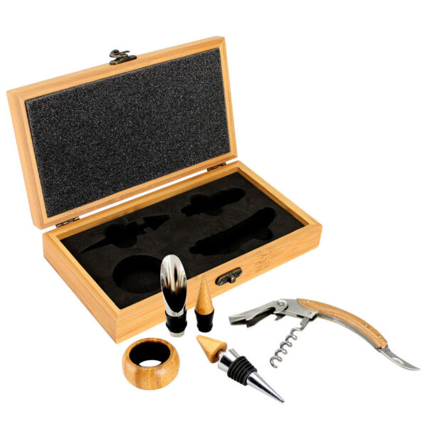 Set de Vino de Bamboo, vista 2 - Accesorios de Vino | MerchLAB