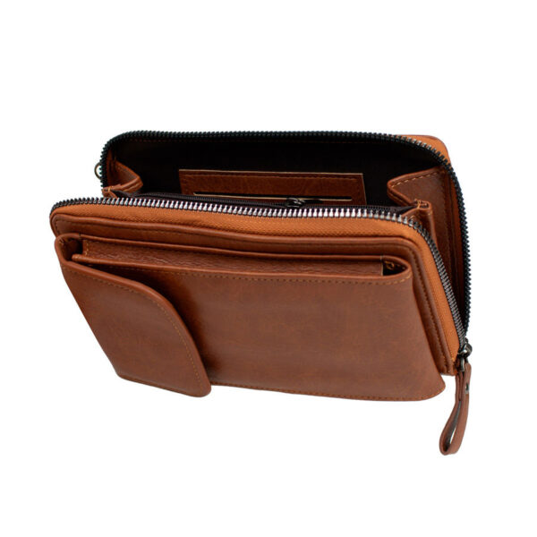 Porta-Documentos y Celular de Eco-cuero "TREVOR" 0.8L, detalle - Bolsos Corporativos | MerchLAB