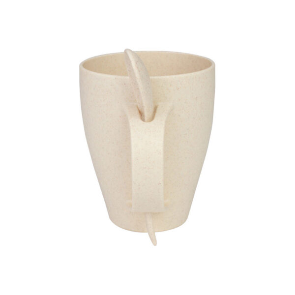 Mug de caña de Trigo con Cuchara 400cc, vista 2 - Tazones, Termos y Mugs | MerchLAB
