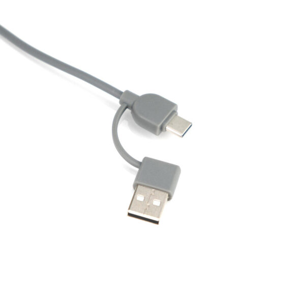 Connect Multicargador 4 en 1 de Bamboo con llavero., vista 2 - Llaveros Ecológicos | MerchLAB