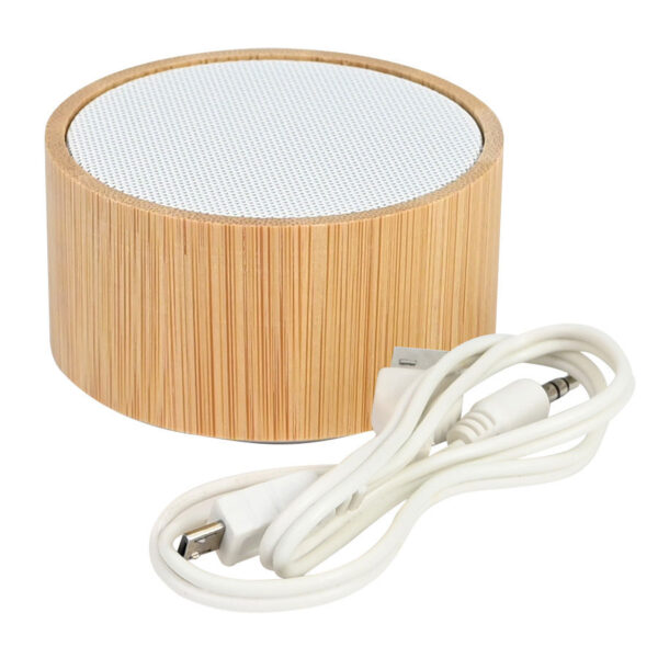 Parlante Altavoz Bluetooth de Bamboo "FLOW" - Parlantes | MerchLAB