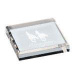 Acrílico Cuadrado Clear Pisapapeles BACO044