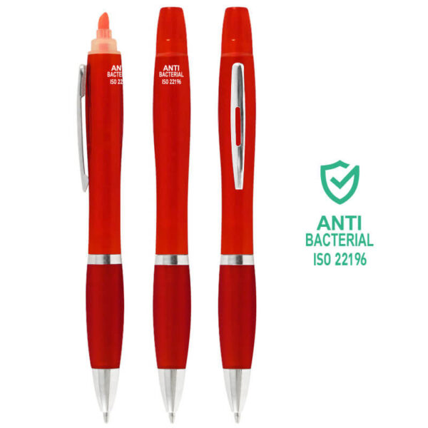 Bolígrafo Anti-Bacterial Destacador CO30, vista 2 - Lápices Personalizados | MerchLAB