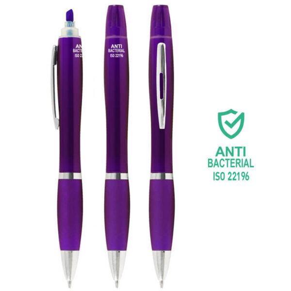 Bolígrafo Anti-Bacterial Destacador CO30 4 Bolígrafo Anti-Bacterial Destacador CO30, foto 4 - Lápices Personalizados | MerchLAB