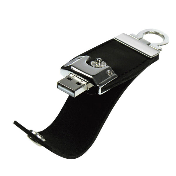 USB Pendrive 64GB Llavero de Eco-cuero, vista 2 - Llaveros Corporativos | MerchLAB