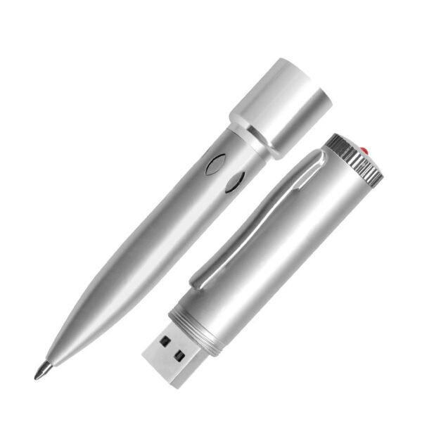 USB Bolígrafo Metálico Pendrive 32GB, detalle - Bolígrafos Metálicos | MerchLAB