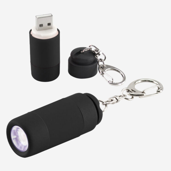 Llavero-Linterna LED Cargador USB, vista 2 - Llavero Linterna | MerchLAB