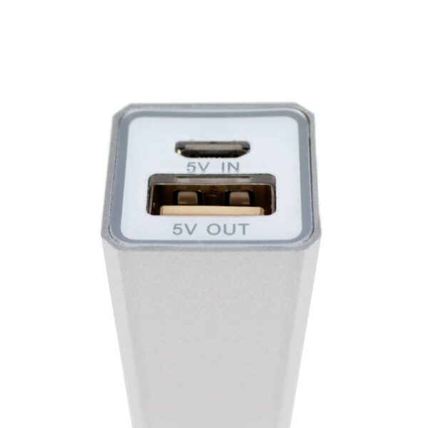 Cargador Power Bank metálico 2200mAh, detalle - Power Banks | MerchLAB