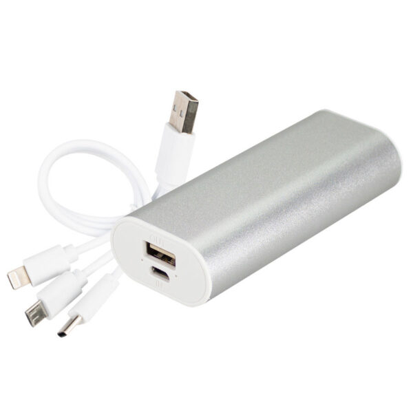 Cargador Power Bank Metálico 5200mAh, vista 2 - Power Banks | MerchLAB