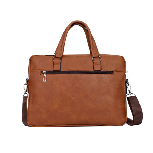 Maletín ejecutivo porta-notebook de Eco-cuero "BRONSON" 6.5L, detalle - Bolsos Corporativos
