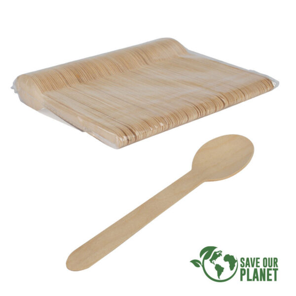 Bolsa con 100 cucharas de madera de Abedul 4 Bolsa con 100 cucharas de madera de Abedul, foto 4 - Regalos Ecológicos | MerchLAB