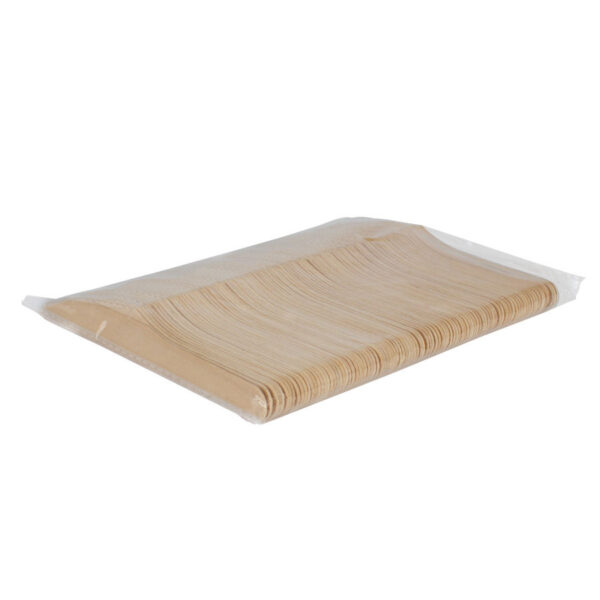 Bolsa con 100 cuchillos de madera de Abedul, detalle - Regalos Ecológicos | MerchLAB