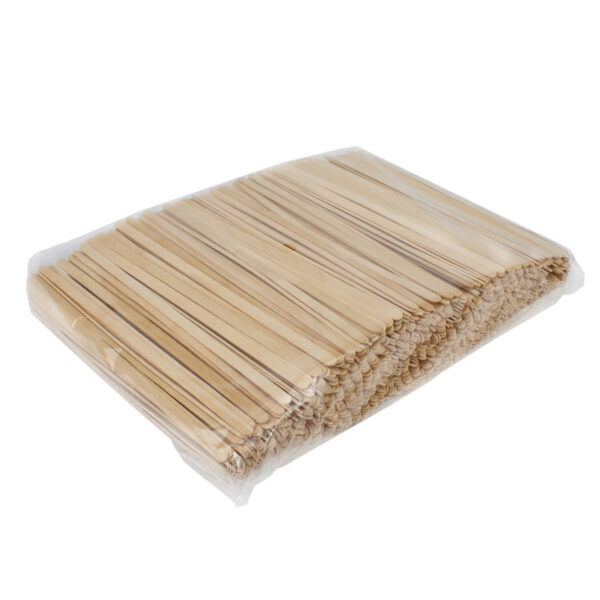 Bolsa con 1.000 palitos revolvedores de madera de Pino, detalle - Regalos Ecológicos | MerchLAB