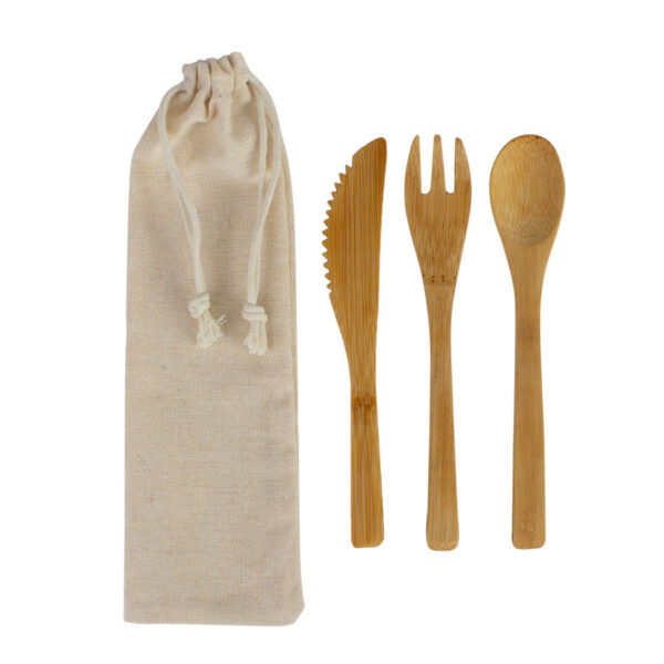 Set de 3 cubiertos de Bamboo - Artículos para el Hogar | MerchLAB