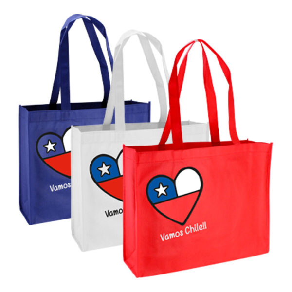 Bolsa TNT Vamos Chile 4 Bolsa TNT Vamos Chile, foto 4 - Bolsas de TNT | MerchLAB