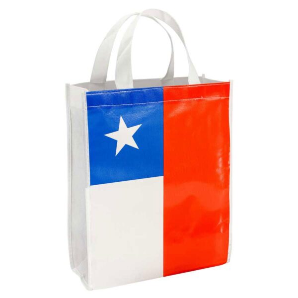 Bolsa TNT Bandera Chilena Chica, vista 2 - Bolsas de TNT | MerchLAB