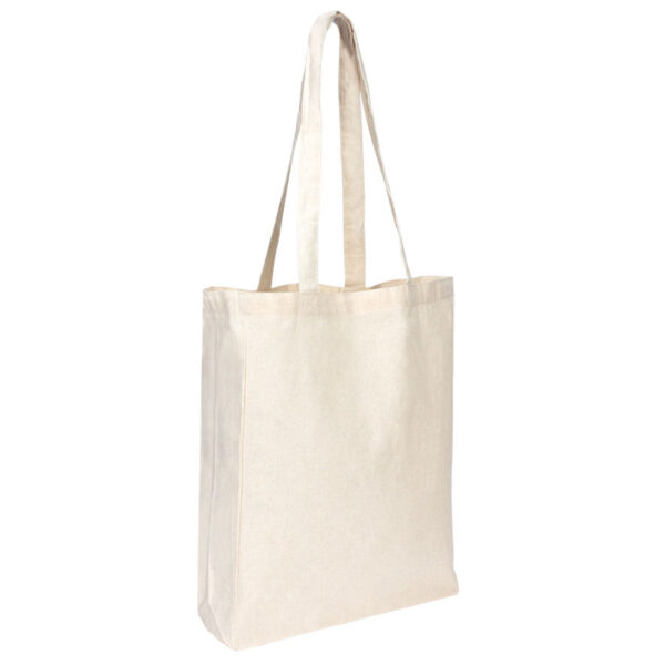 Bolsa de PolyCotton SAVE THE PLANET 30 x 40 X 10 cm, detalle - Bolsas de Algodón | MerchLAB