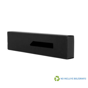 Estuche Porta-Lápiz o Bolígrafo, en cartón negro.