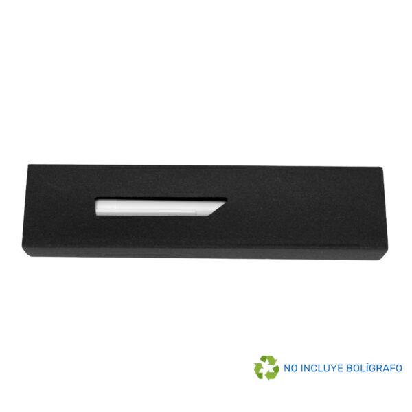 Estuche Porta-Lápiz o Bolígrafo, en cartón negro., detalle - Estuches | MerchLAB