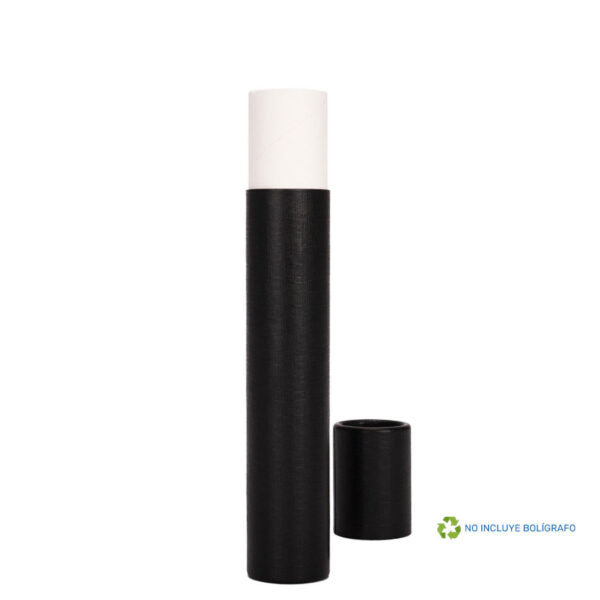 Tubo Porta-Lápiz o Bolígrafo, en cartón forrado negro. 4 Tubo Porta-Lápiz o Bolígrafo, en cartón forrado negro., foto 4 - Lápices Personalizados | MerchLAB