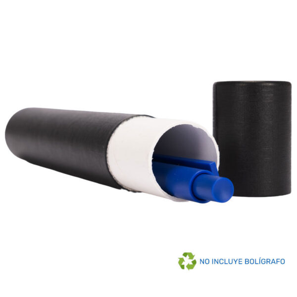 Tubo Porta-Lápiz o Bolígrafo, en cartón forrado negro., vista 2 - Lápices Personalizados | MerchLAB