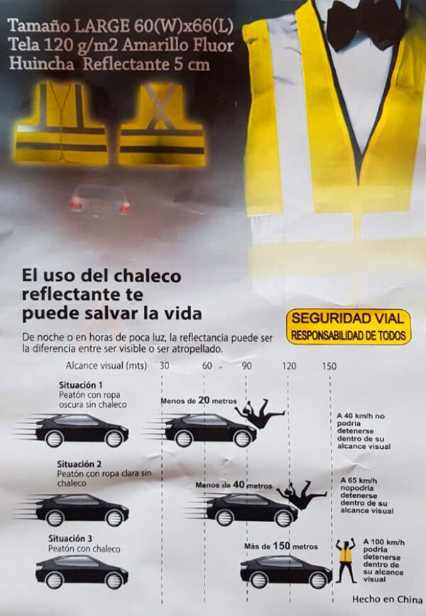 Chaleco Reflectante Mod. VE10 37002, foto 4 - Herramientas | MerchLAB