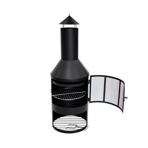 Chimenea "OREGON" para exteriores, vista 2 - Asado y Parrilla | MerchLAB