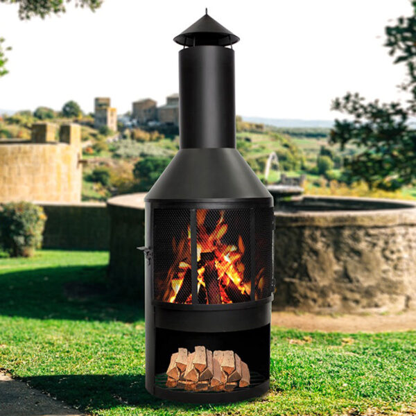 Chimenea "OREGON" para exteriores, detalle - Asado y Parrilla | MerchLAB