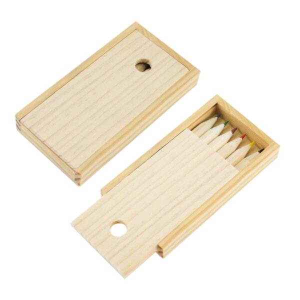 Set Lápices Colores Madera, vista 2 - Lápices Personalizados | MerchLAB