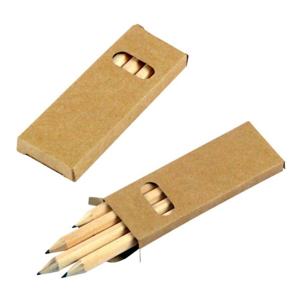 Set 4 Lápices de Grafito Negro - Lápices Personalizados | MerchLAB