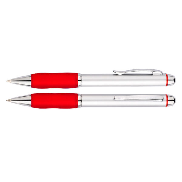 Bolígrafo Plástico Qasar Silver, vista 2 - Bolígrafos de Plástico | MerchLAB