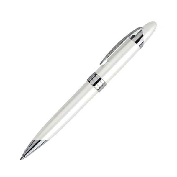 Bolígrafo Metálico White Pearl, detalle - Bolígrafos Metálicos | MerchLAB