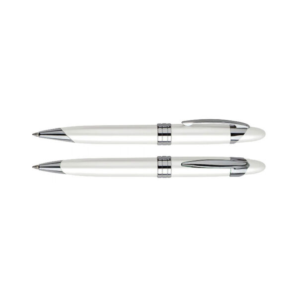 Bolígrafo Metálico White Pearl - Bolígrafos Metálicos | MerchLAB